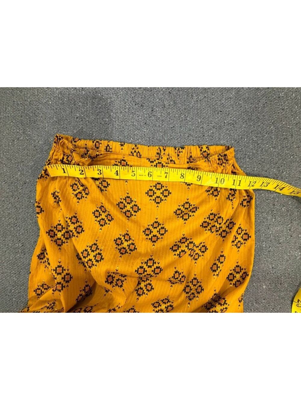 Kurti Mahal Women's M Mustard Indian Pakistani Kurta Pant Set - Picture 6 of 9